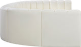 Arc Cream Vegan Leather Modular Sofa 101Cream-S8A Meridian Furniture