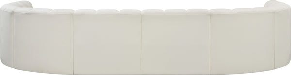 Arc Cream Vegan Leather Modular Sofa 101Cream-S8A Meridian Furniture
