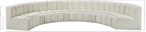 Arc Cream Vegan Leather Modular Sofa 101Cream-S8B Meridian Furniture
