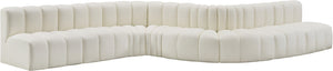 Arc Cream Vegan Leather Modular Sofa 101Cream-S8C Meridian Furniture
