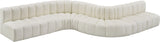 Arc Cream Vegan Leather Modular Sofa 101Cream-S8C Meridian Furniture