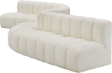 Arc Cream Vegan Leather Modular Sofa 101Cream-S8C Meridian Furniture