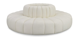 Arc Cream Vegan Leather Modular Sofa 101Cream-S8D Meridian Furniture