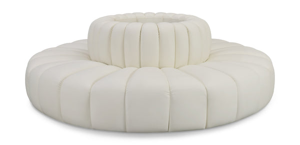 Arc Cream Vegan Leather Modular Sofa 101Cream-S8D Meridian Furniture