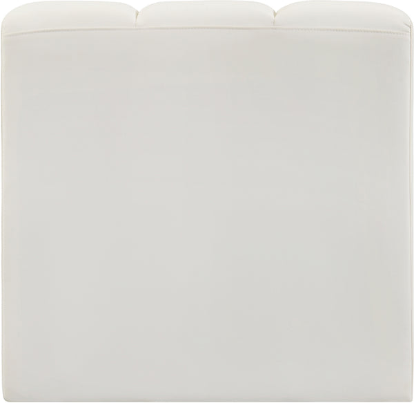 Arc Cream Vegan Leather Straight Chair 101Cream-ST Meridian Furniture