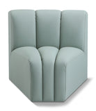 Arc Mint Green Vegan Leather Curved Corner 101Mint-CC Meridian Furniture