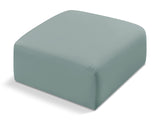 Arc Mint Green Vegan Leather Ottoman 101Mint-Ott Meridian Furniture