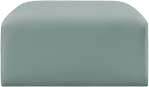 Arc Mint Green Vegan Leather Ottoman 101Mint-Ott Meridian Furniture