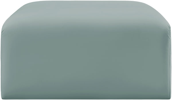 Arc Mint Green Vegan Leather Ottoman 101Mint-Ott Meridian Furniture