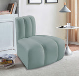 Arc Mint Green Vegan Leather Reverse Corner 101Mint-RC Meridian Furniture