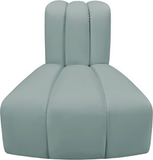 Arc Mint Green Vegan Leather Reverse Corner 101Mint-RC Meridian Furniture