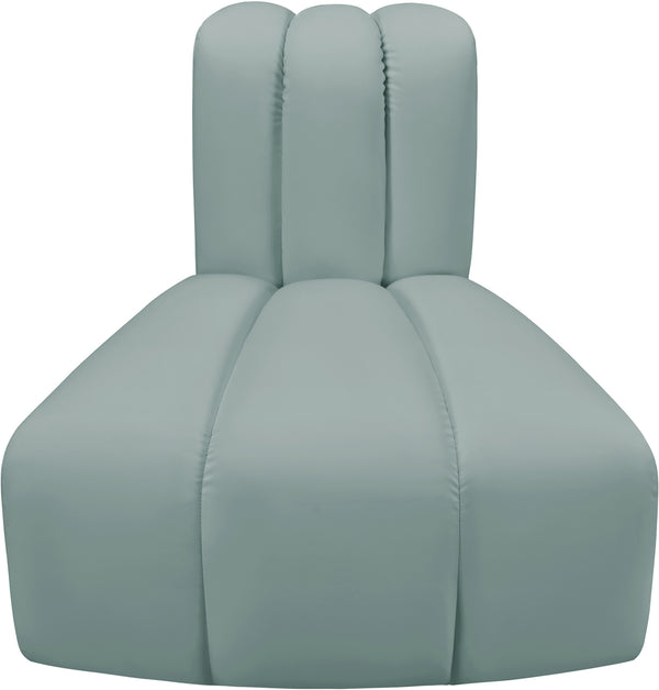 Arc Mint Green Vegan Leather Reverse Corner 101Mint-RC Meridian Furniture