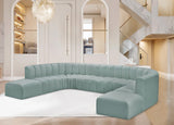Arc Mint Green Vegan Leather Modular Sofa 101Mint-S10A Meridian Furniture