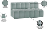 Arc Mint Green Vegan Leather Modular Sofa 101Mint-S2A Meridian Furniture