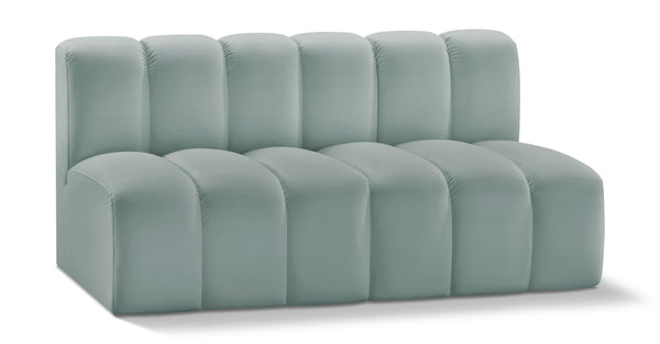 Arc Mint Green Vegan Leather Modular Sofa 101Mint-S2A Meridian Furniture