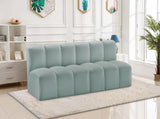 Arc Mint Green Vegan Leather Modular Sofa 101Mint-S2A Meridian Furniture