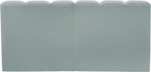 Arc Mint Green Vegan Leather Modular Sofa 101Mint-S2A Meridian Furniture