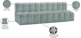 Arc Mint Green Vegan Leather Modular Sofa 101Mint-S3F Meridian Furniture