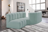 Arc Mint Green Vegan Leather Modular Sofa 101Mint-S4A Meridian Furniture