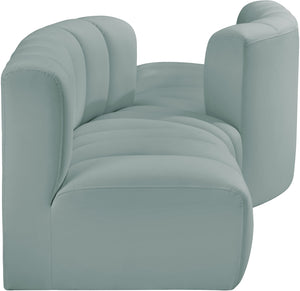Arc Mint Green Vegan Leather Modular Sofa 101Mint-S4A Meridian Furniture