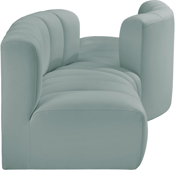 Arc Mint Green Vegan Leather Modular Sofa 101Mint-S4A Meridian Furniture