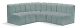 Arc Mint Green Vegan Leather Modular Sofa 101Mint-S4B Meridian Furniture