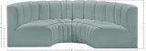 Arc Mint Green Vegan Leather Modular Sofa 101Mint-S4C Meridian Furniture