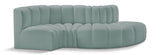 Arc Mint Green Vegan Leather Modular Sofa 101Mint-S4D Meridian Furniture