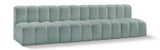 Arc Mint Green Vegan Leather Modular Sofa 101Mint-S4E Meridian Furniture