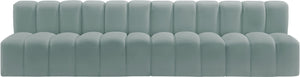 Arc Mint Green Vegan Leather Modular Sofa 101Mint-S4E Meridian Furniture