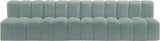 Arc Mint Green Vegan Leather Modular Sofa 101Mint-S4E Meridian Furniture