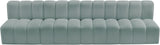 Arc Mint Green Vegan Leather Modular Sofa 101Mint-S4E Meridian Furniture