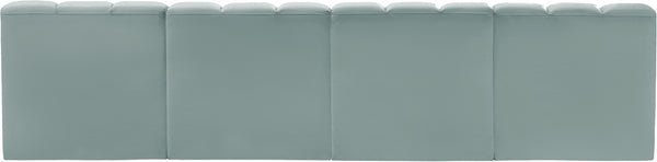 Arc Mint Green Vegan Leather Modular Sofa 101Mint-S4E Meridian Furniture