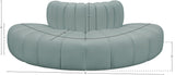 Arc Mint Green Vegan Leather Modular Sofa 101Mint-S4G Meridian Furniture