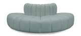 Arc Mint Green Vegan Leather Modular Sofa 101Mint-S4G Meridian Furniture