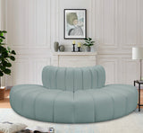 Arc Mint Green Vegan Leather Modular Sofa 101Mint-S4G Meridian Furniture