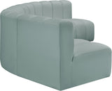 Arc Mint Green Vegan Leather Modular Sofa 101Mint-S5A Meridian Furniture