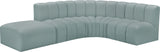 Arc Mint Green Vegan Leather Modular Sofa 101Mint-S5C Meridian Furniture