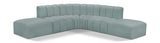 Arc Mint Green Vegan Leather Modular Sofa 101Mint-S6C Meridian Furniture