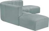 Arc Mint Green Vegan Leather Modular Sofa 101Mint-S6C Meridian Furniture