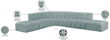 Arc Mint Green Vegan Leather Modular Sofa 101Mint-S7A Meridian Furniture