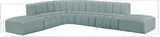 Arc Mint Green Vegan Leather Modular Sofa 101Mint-S7A Meridian Furniture