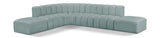 Arc Mint Green Vegan Leather Modular Sofa 101Mint-S7A Meridian Furniture