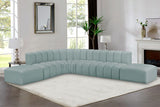 Arc Mint Green Vegan Leather Modular Sofa 101Mint-S7A Meridian Furniture