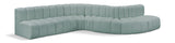 Arc Mint Green Vegan Leather Modular Sofa 101Mint-S7C Meridian Furniture