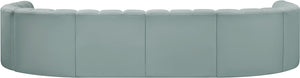 Arc Mint Green Vegan Leather Modular Sofa 101Mint-S8A Meridian Furniture