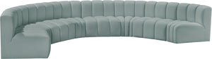 Arc Mint Green Vegan Leather Modular Sofa 101Mint-S8B Meridian Furniture
