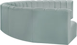 Arc Mint Green Vegan Leather Modular Sofa 101Mint-S8B Meridian Furniture
