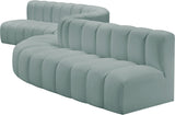 Arc Mint Green Vegan Leather Modular Sofa 101Mint-S8C Meridian Furniture
