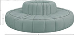 Arc Mint Green Vegan Leather Modular Sofa 101Mint-S8D Meridian Furniture